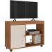 Rack Sala Tv 42" Sampa 2 Nichos Porta e Prateleiras Cinamomo/Off White