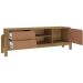 Rack Sala Tv 65" Nature c/ Gavetas Prateleiras e Porta Carvalho/ Terracota/ Palha