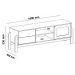 Rack Sala Tv 65" Nature c/ Gavetas Prateleiras e Porta Naturale/ Branco/ Palha
