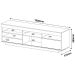 Rack Treviso Para Sala Tv 75" Com 6 Nichos Prateleira e Porta Branco