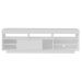 Rack Treviso Para Sala Tv 75" Com 6 Nichos Prateleira e Porta Branco