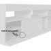 Rack Treviso Para Sala Tv 75" Com 6 Nichos Prateleira e Porta Branco