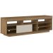 Rack Treviso Para Sala Tv 75" Com 6 Nichos Prateleira e Porta Pinho / Off White