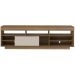 Rack Treviso Para Sala Tv 75" Com 6 Nichos Prateleira e Porta Pinho / Off White