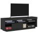 Rack Treviso Para Sala Tv 75" Com 6 Nichos Prateleira e Porta Preto