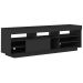 Rack Treviso Para Sala Tv 75" Com 6 Nichos Prateleira e Porta Preto