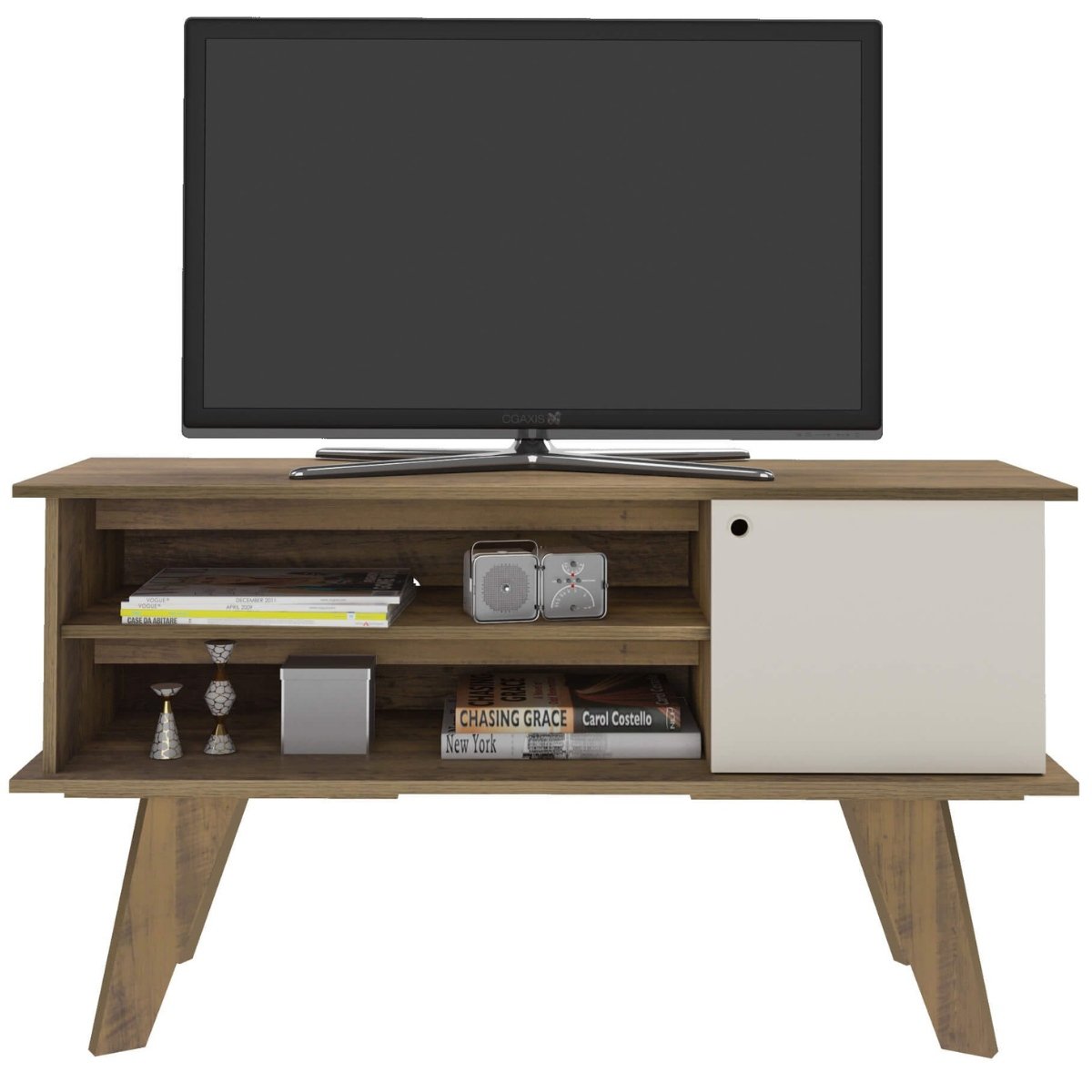 Rack Tv 50" 2 Prateleiras Frank Pinho / Off White