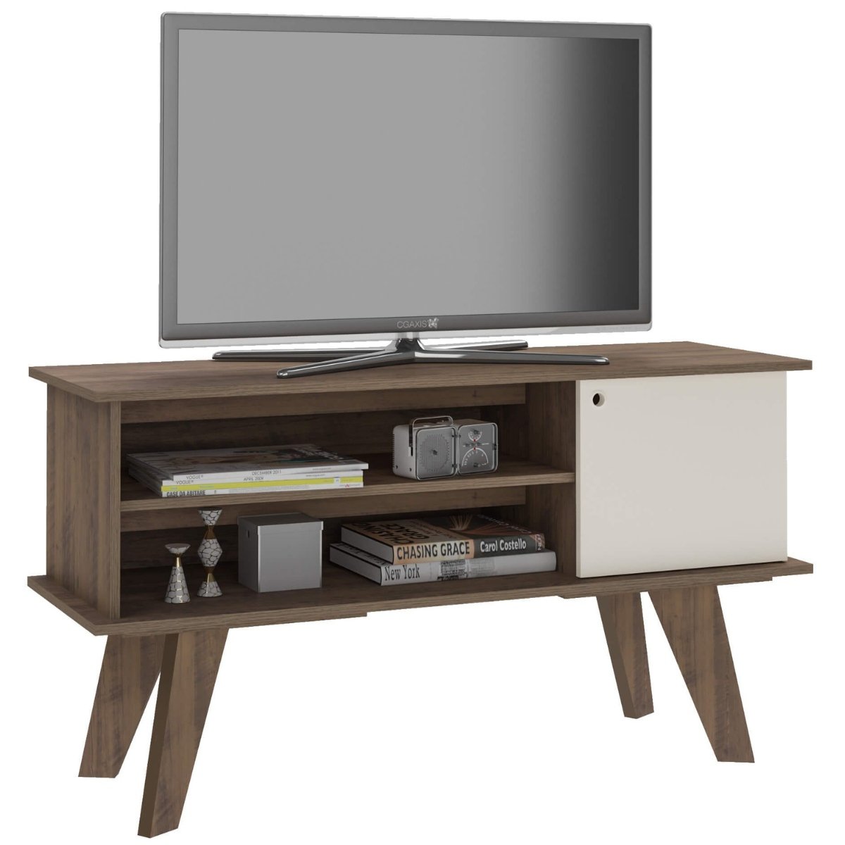 Rack Tv 50" 2 Prateleiras Frank Pinho / Off White