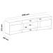 Rack Tv 85" Com 7 Nichos 2 Portas 2 Prateleiras Elegance Cedro / Off White