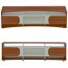 Rack Tv 85" Com 7 Nichos 2 Portas 2 Prateleiras Elegance Cedro / Off White