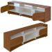 Rack Tv 85" Com 7 Nichos 2 Portas 2 Prateleiras Elegance Cedro / Off White