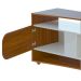 Rack Tv 85" Com 7 Nichos 2 Portas 2 Prateleiras Elegance Cedro / Off White