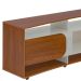 Rack Tv 85" Com 7 Nichos 2 Portas 2 Prateleiras Elegance Cedro / Off White