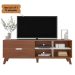 Rack Verona Aparador Bancada Para Tv 75 Cedro / Off White