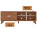 Rack Verona Aparador Bancada Para Tv 75 Cedro / Off White