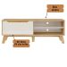 Rack de Sala TV Lotus Carvalho - Off White