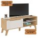 Rack de Sala TV Lotus Carvalho - Off White