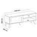 Rack de Sala TV Lotus Cinamomo/Off White