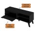 Rack de Sala TV Lotus Preto