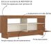 Rack de Sala para TV 65" Artely City Cinamomo/Off White