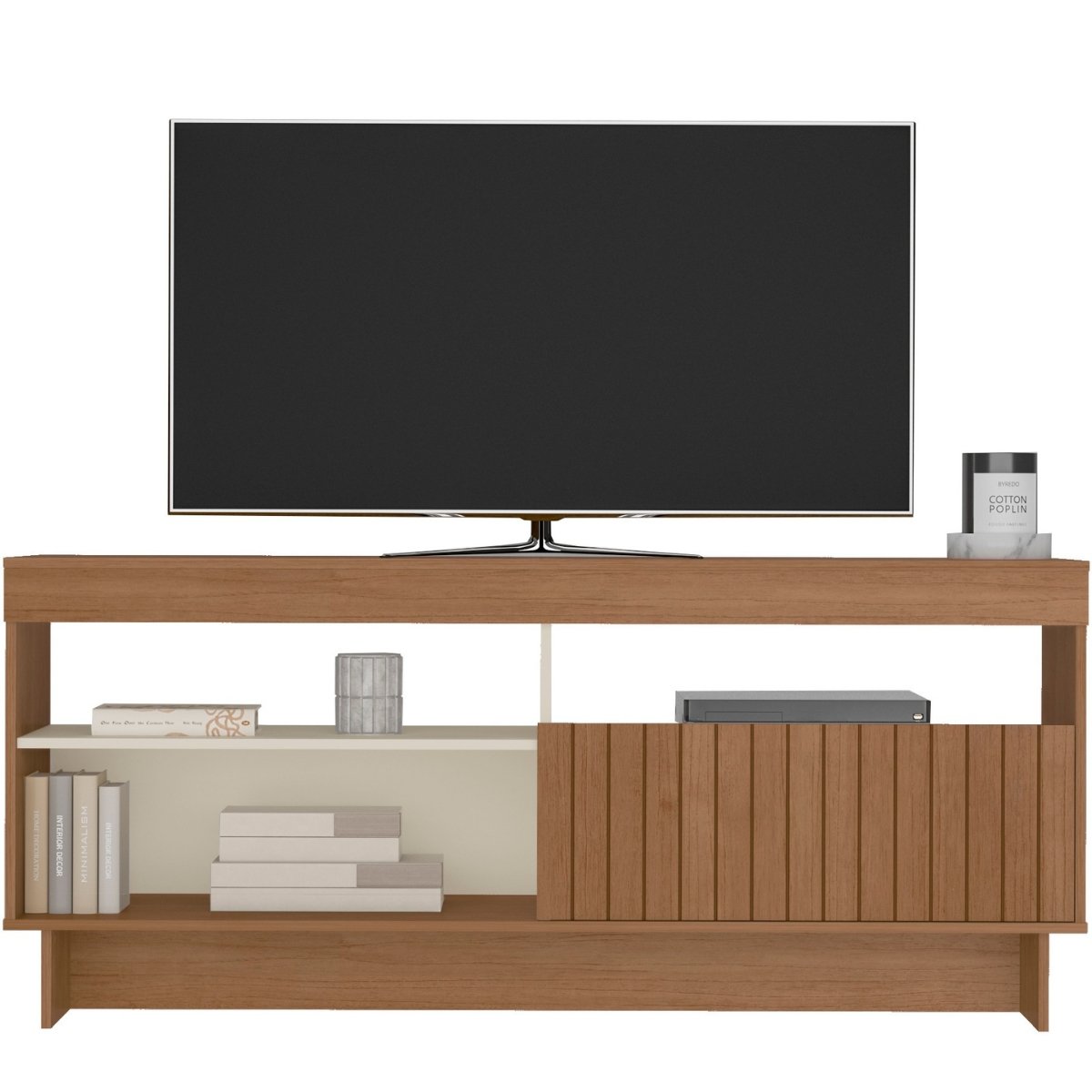 Rack de Sala para TV 65" Artely City Cinamomo/Off White