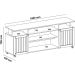 Rack de Sala para TV 75" Artely Ipanema Cinamomo/Off White