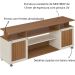 Rack de Sala para TV 75" Artely Ipanema Cinamomo/Off White