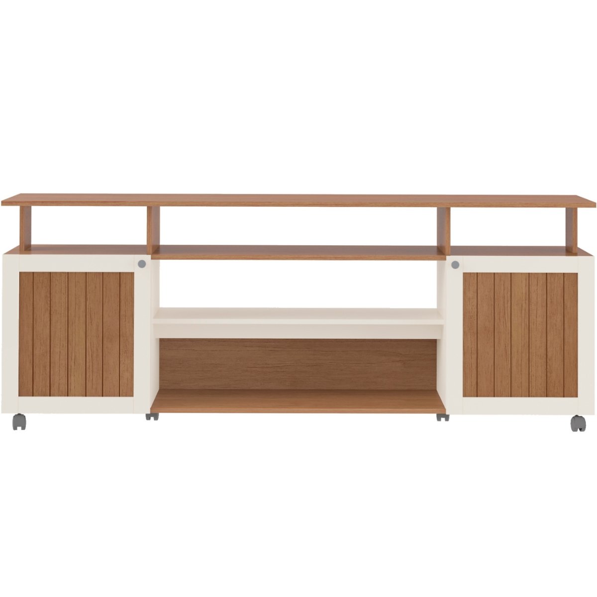 Rack de Sala para TV 75" Artely Ipanema Cinamomo/Off White