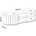 Rack de Sala para TV 75" Artely Magnum Cinamomo/Off White