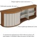 Rack de Sala para TV 75" Artely Magnum Cinamomo/Off White