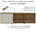 Rack de Sala para TV 75" Artely Magnum Cinamomo/Off White
