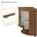 Rack de Sala para TV 75" Artely Magnum Cinamomo/Off White