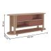 Rack para TVs de 65' 4 Rodízios Verê Naturale Terracota