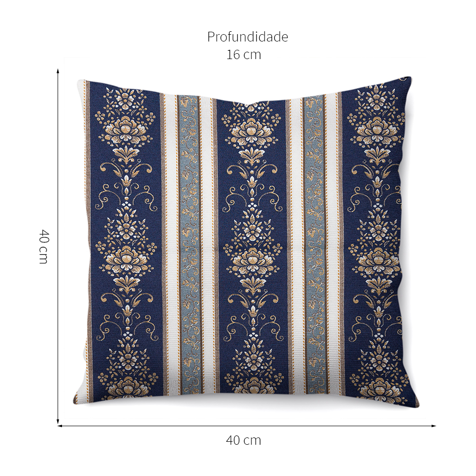 Almofada Alasca 40x40 Azul