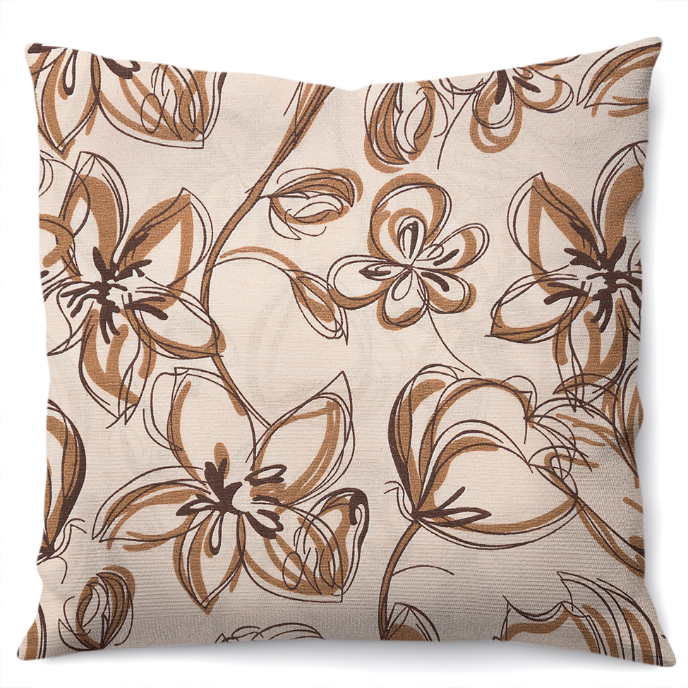 Almofada Alasca 40x40 Bege e Marrom