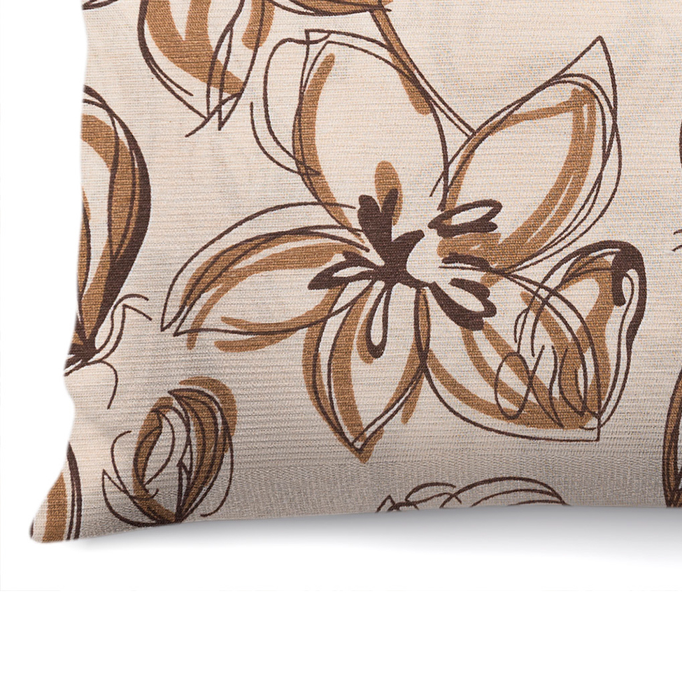 Almofada Alasca 40x40 Bege e Marrom