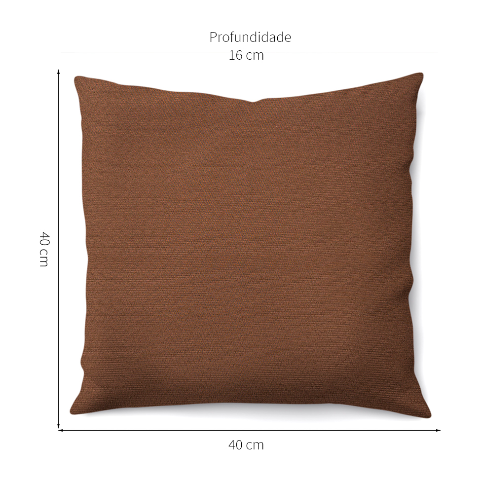 Almofada Alasca 40x40 Marrom