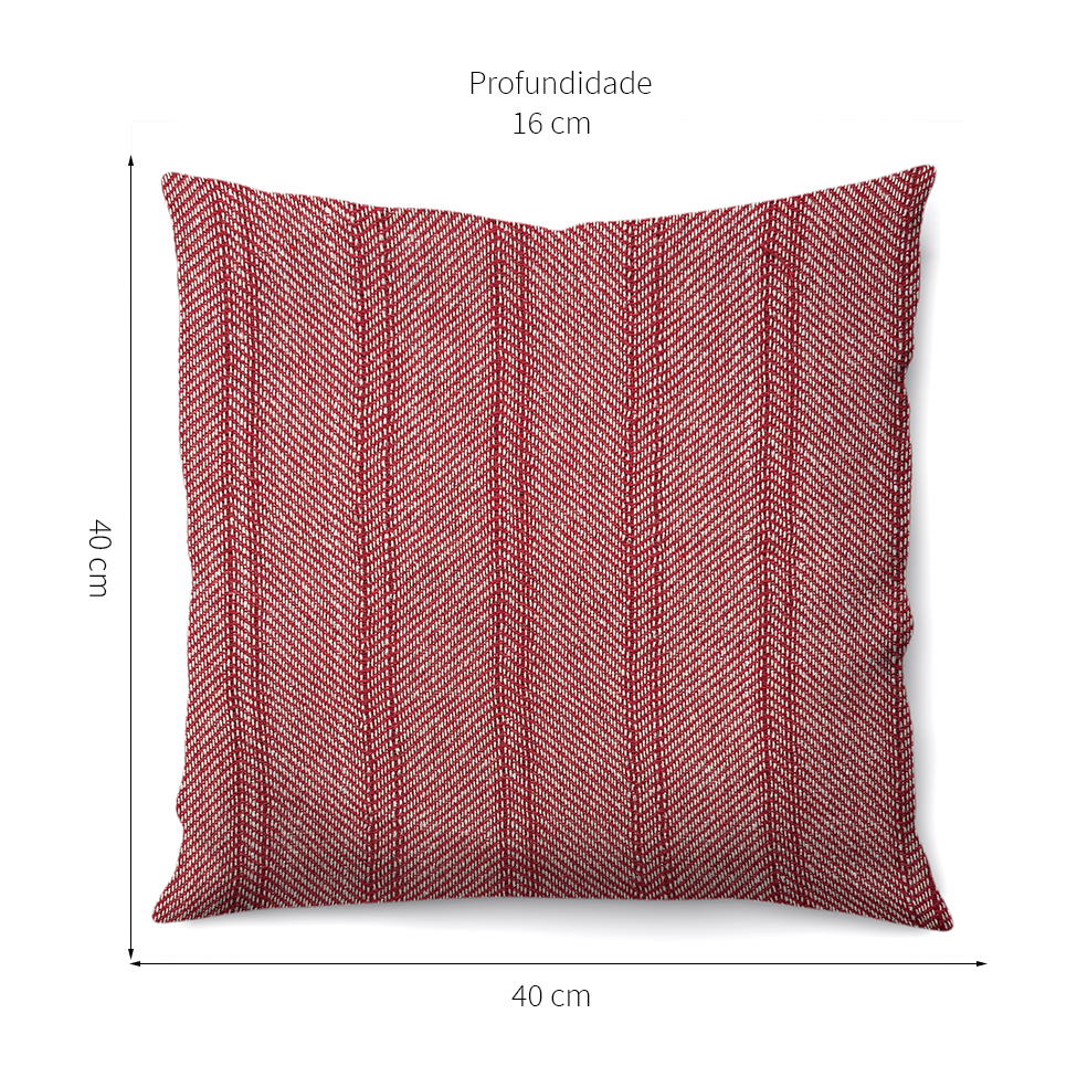 Almofada Brillance 40x40 Bordô