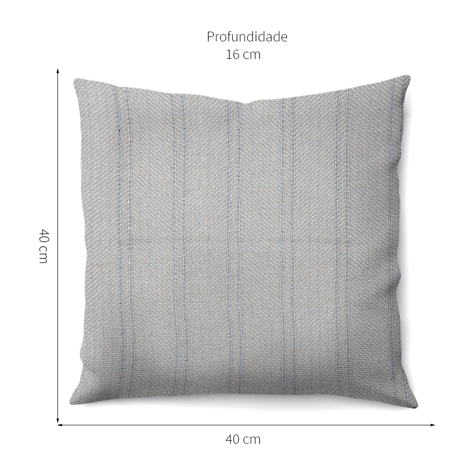 Almofada Brillance 40x40 Cinza