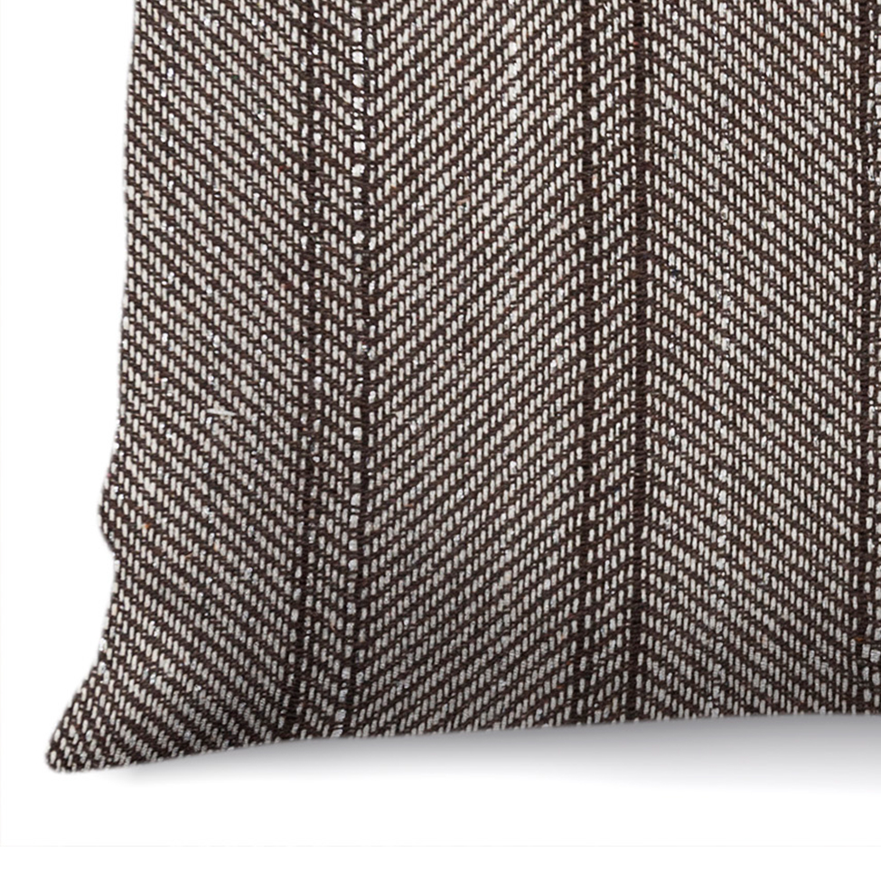 Almofada Brillance 40x40 Cinza e Tabaco