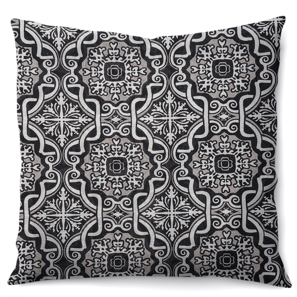 Almofada Jacquard 40x40 Preta