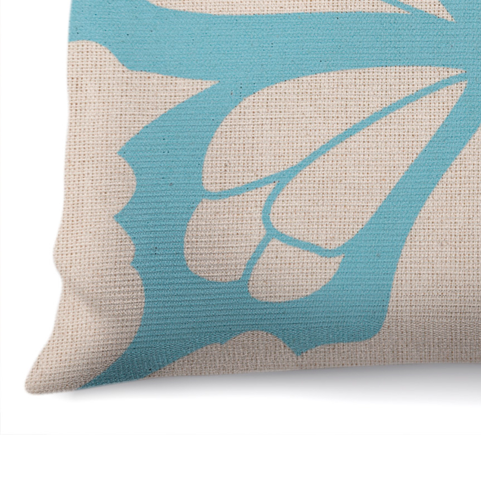 Almofada Neutro I 40x40 Off White e Azul