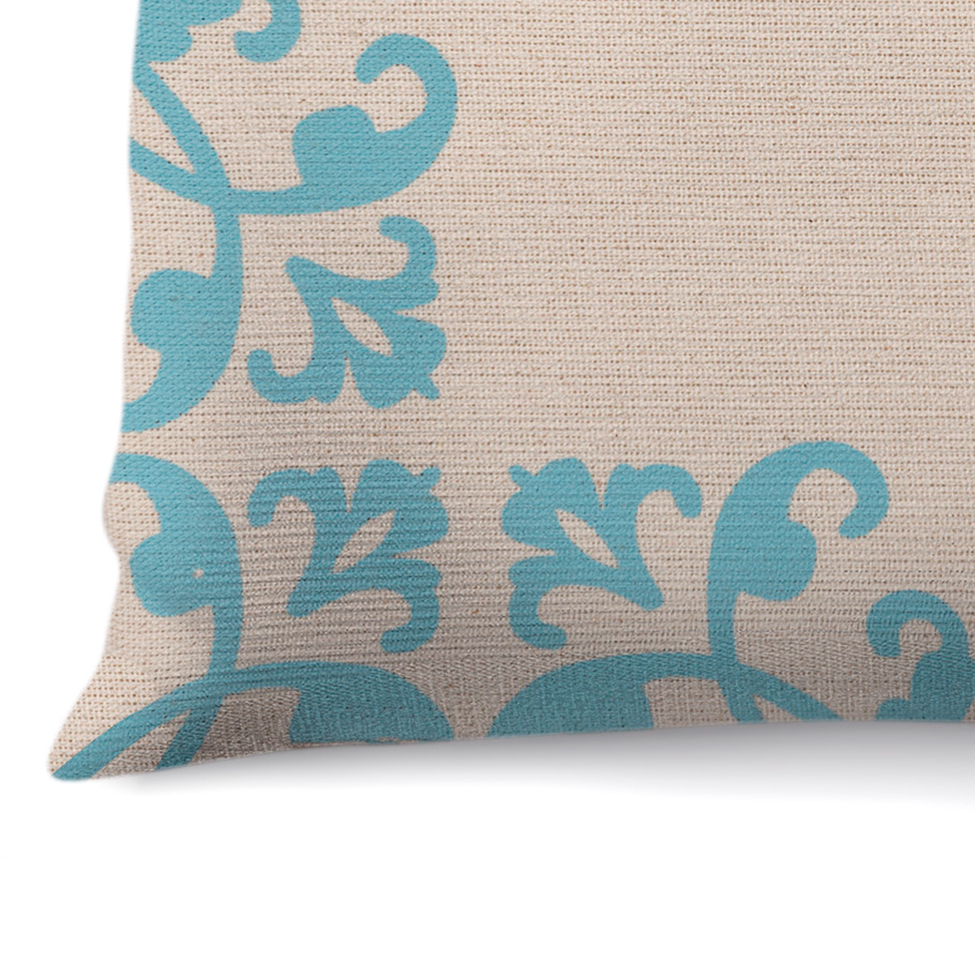 Almofada Neutro II40x40 Off White e Azul