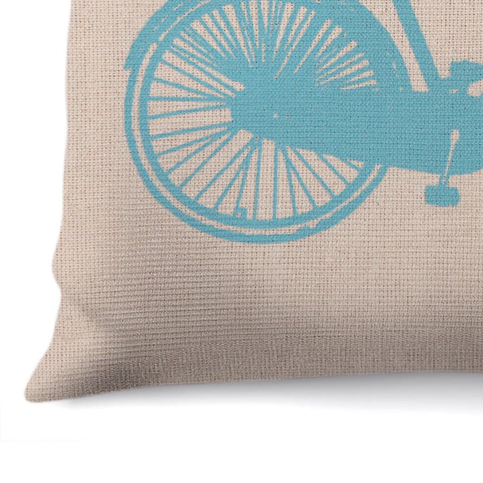 Almofada Neutro III 40x40 Off White e Azul