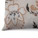 Almofada Rústica 40x40 Branca e Bege