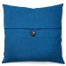 Almofada Solid Botão 40x40 Azul