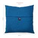 Almofada Solid Botão 40x40 Azul