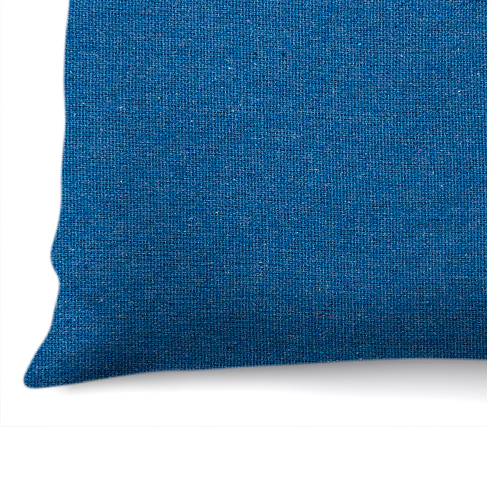 Almofada Solid Botão 40x40 Azul