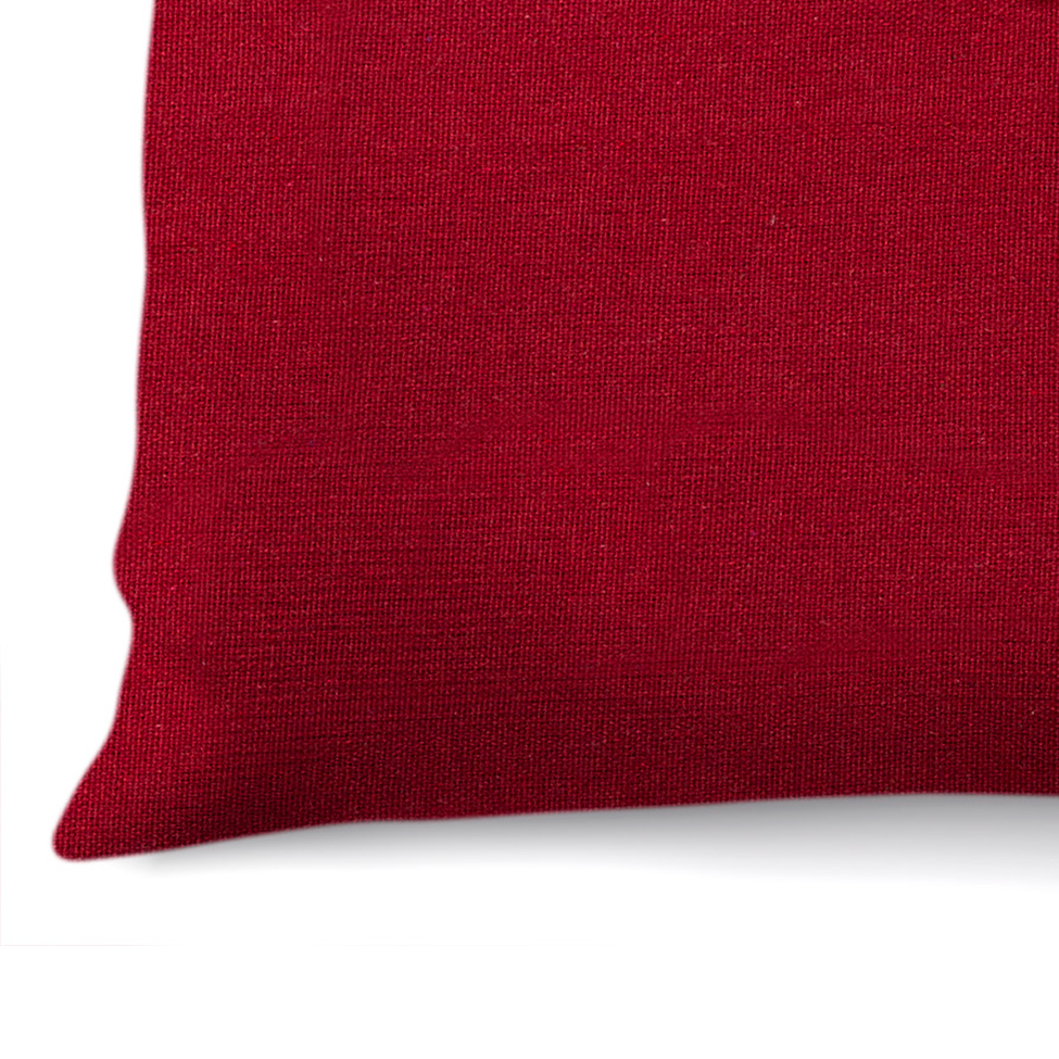 Almofada Solid Botão 40x40 Bordô