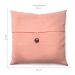 Almofada Solid Botão 40x40 Salmão
